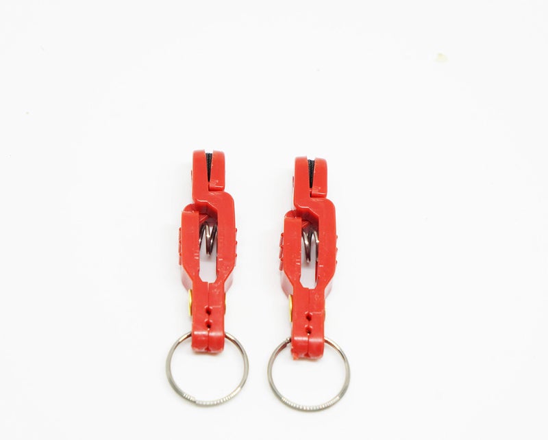 Bimini Lures Pro Snap Weights for trolling - Red Clip (Red - 2 Clips per Pack) - Image 3